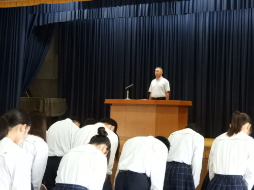 ２年生学年集会